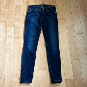 7 For All Mankind Gwenevere Skinny Jeans, size 25.